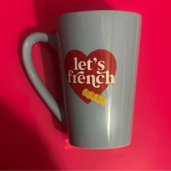 Valentine's Day Mug Cup French Fry “Let’s French" - Picture 2 of 7